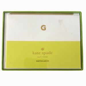 Kate Spade Yellow and Cream Notecards